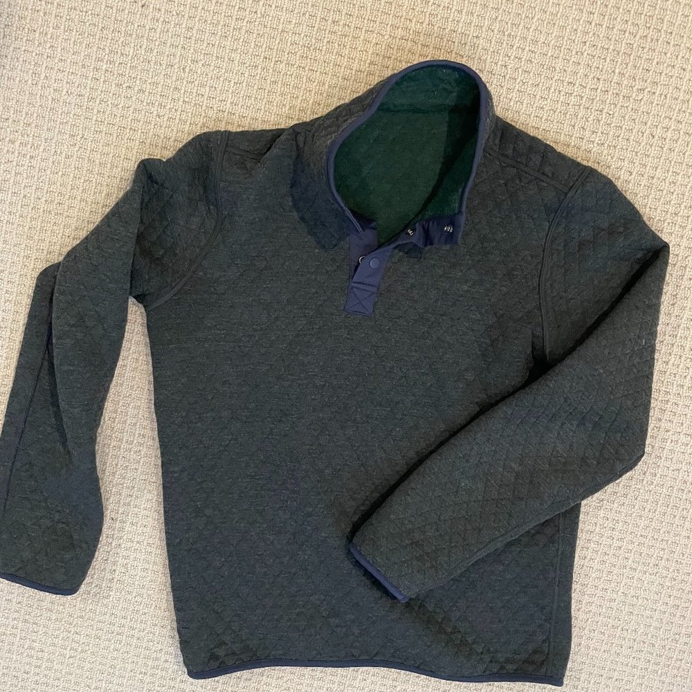 Marine Layer Corbet Quilted Reversible Pullover - Mens Small